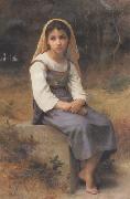 Adolphe William Bouguereau Meditation (mk26) oil painting artist